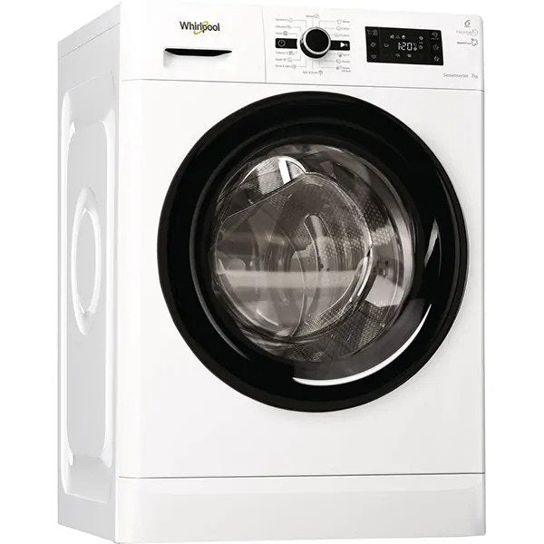Masina de spalat rufe frontala WHIRLPOOL FWG71283BV, 6th sense, 7kg, 1200rpm, Clasa A+++, Alb