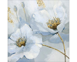 Tablou Sticla Pastel Flowers I 20x20 Cm