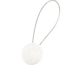 Magnet Decorativ Rock Pentru Perdea - Cu Fir Metalic De Fixare, Alb