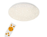Plafoniera Briloner 22w 2200 Lumeni 3000-6500k, Cu Telecomanda, Alb Cu Efecte De Stele