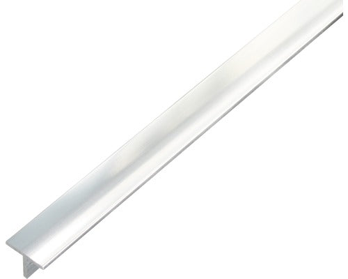 Profil Aluminiu Tip T Alberts 15x15x1, 5 Mm, Lungime 1m, Nuanta Otel Cromat
