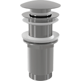 Ventil lavoar click/clack, Alca Plast, 5/4", metalic fara preaplin, dop mare, A395