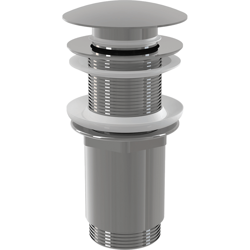 Ventil lavoar click/clack, Alca Plast, 5/4", metalic fara preaplin, dop mare, A395