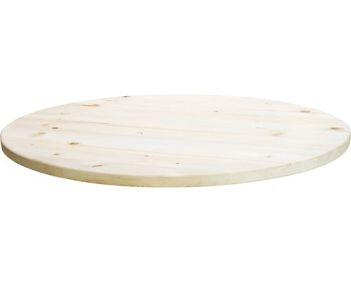 Blat Masa Lemn Incleiat Molid Calitatea A/B Grosime 27 mm Ø 600 mm