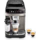 Espressor automat De'Longhi Magnifica Evo ECAM 290.81.TB, 1450W, 8 tipuri de bauturi, 15 bari, Carafa pentru lapte, Sistem LatteCrema, Rasnita cu 13 setari, Negru argintiu