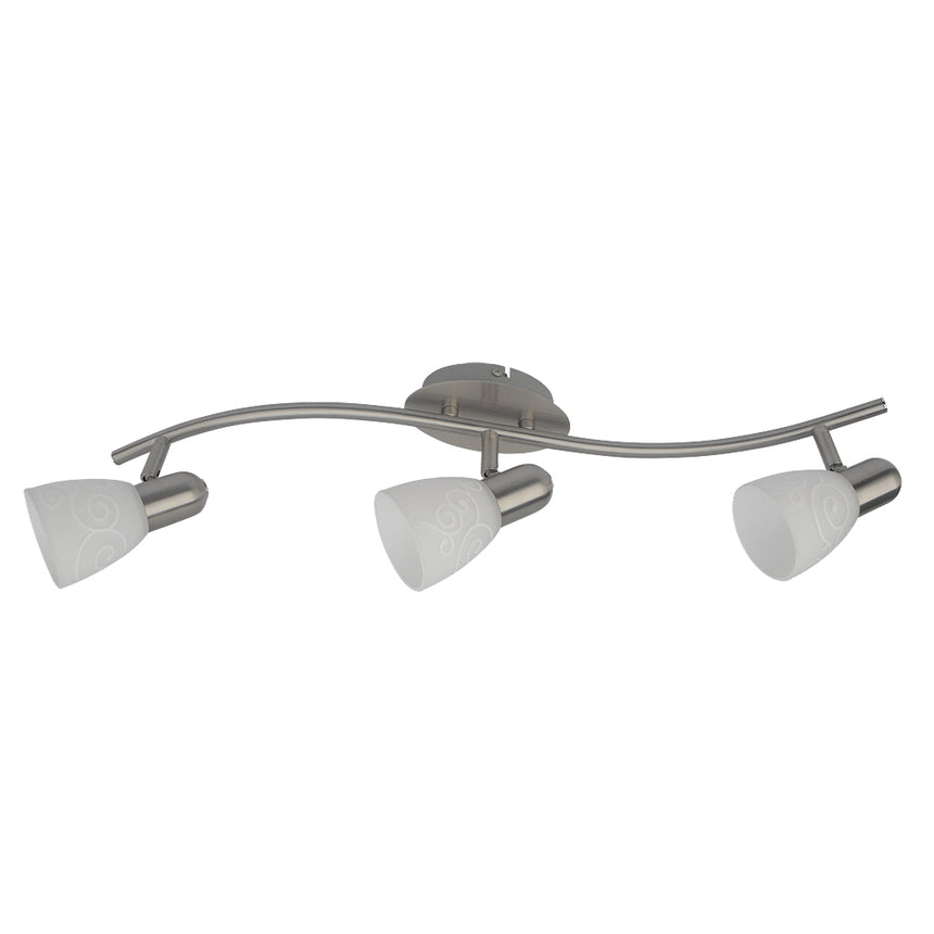 Lustra Spot Rabalux Harmony, E14, 3x40W, Crom satinat