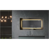 Oglinda baie Belform Atlantis, cu iluminare LED 3 culori, intrerupator Touch, ceas, functie dezaburire, 120x60 cm, clasa energetica F