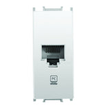 Priza calculator Panasonic, cat5, modular, 1m, Alb
