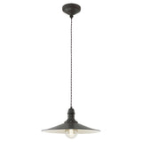 Pendul vintage Stockbury, EGLO, E27, otel, maro antic-beige, inaltime reglabila