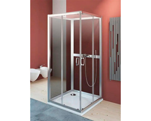 Perete Lateral Dus Radaway Premium Plus 2s 80x190 Cm, Sticla Fabric, Profil Crom