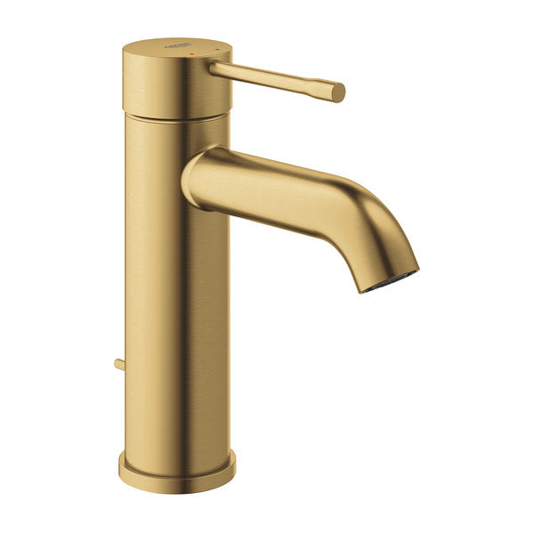 Baterie lavoar Grohe Essence 23589GN1, 3/8'', marimea S, monocomanda, cartus ceramic, set evacuare, mat, cool sunrise