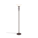 Lampa de podea, Trio, Metal, E27, Cupru/Alb