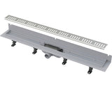 Rigola Dus cu Gratar Perforat APZ30 WALL 650 mm Instalare in Perete, Gri