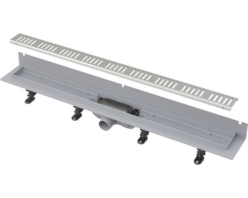 Rigola Dus cu Gratar Perforat APZ30 WALL 650 mm Instalare in Perete, Gri