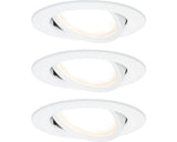 Set 3 spoturi, Paulmann, Aluminiu, 5 W, 2700 K, 230 V, Alb mat