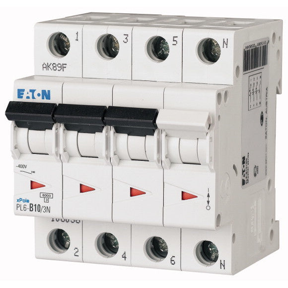 Intreruptor Automat 20A 3P+N C 6KA 4MW - EATON PL6