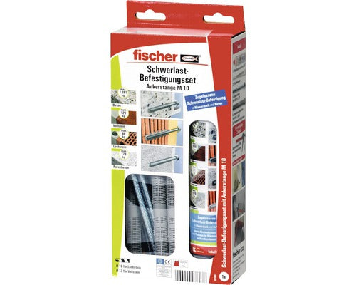 Set Pentru Montaj 6 Ancore Chimice Fischer 300t Sbs Ø16x130, Filet Metric M10