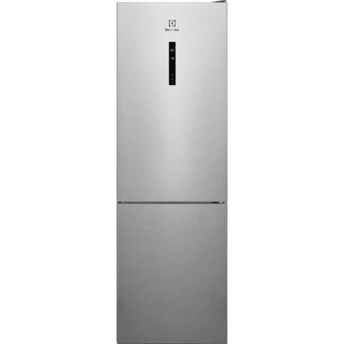 Combina frigorifica Electrolux LNT7ME32X3, 330 l, No Frost, Afisaj LCD, CustomFlex, Multi Flow, Iluminare LED, Clasa E, H 186 cm, Inox antiamprenta