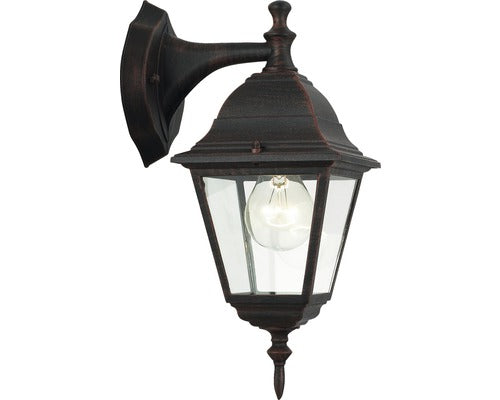 Aplica Felinar In Jos Nissi E27 Max. 1x60w, Pentru Exterior Ip44, Ruginiu