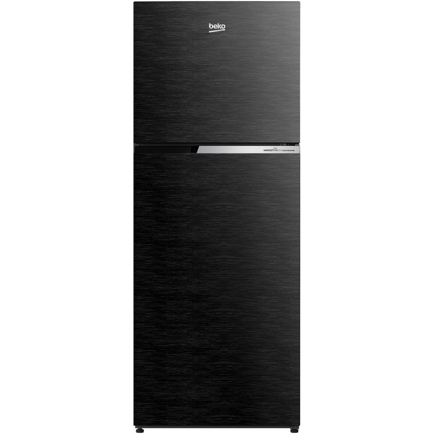Frigider cu doua usi Beko RDNT401I40SWBN, 375 l, NeoFrost Dual Cooling, HarvestFresh, NutriFreeze, Display touch control, No Frost Freezer, Clasa E, H 172 cm, Negru