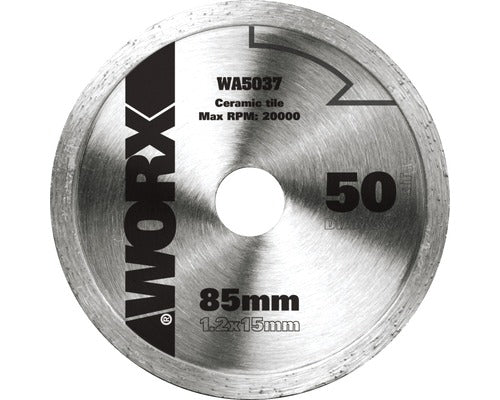 Disc Debitare Worx Versacut Ø85x1,2x15 Mm Diamantat, Pentru Fierastraie Circulare Mini