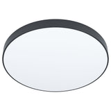 Plafoniera dimabila ZUBIETA-A, EGLO, LED, 24W, 2300 lm, lumina rece, neutra, calda, otel, plastic, alb, negru, 45 x 4 cm, telecomanda inclusa