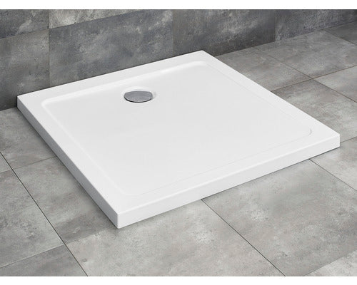 Cadita De Dus Patrata Radaway Doros Plus C 100x100x4,5 Cm Acril Alb Sdrpc1010-01