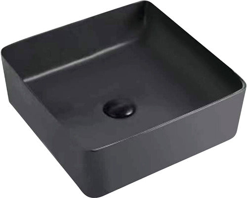 Lavoar Ceramic, Rectangular 36x36 cm, Montaj pe Blat, Negru Mat, C2008MB