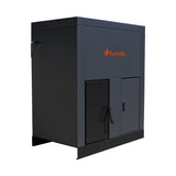Centrala pe peleti Fornello Eco Energy 35 kW, echipata cu automatizare, afisaj digital, arzator fonta, curatare mecania a drumurilor de fum, buncar peleti integrat 75 kg