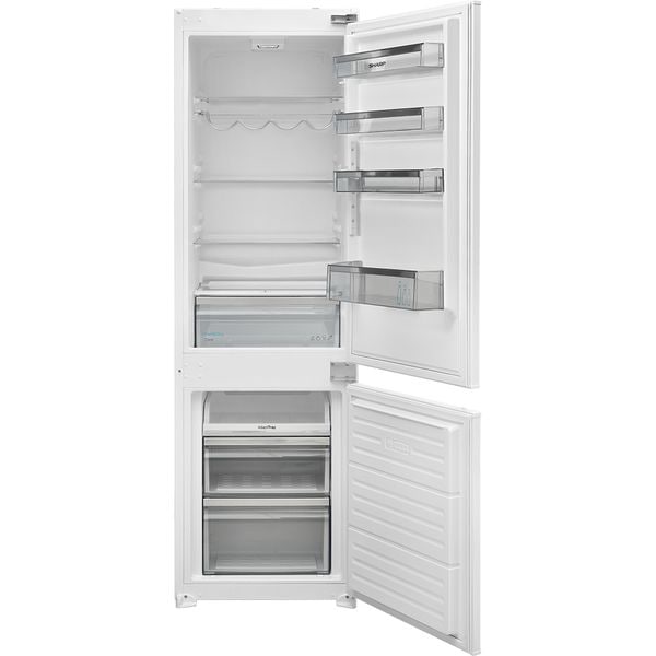 Combina frigorifica incorporabila SHARP SJ-BE250T0XS, Racire statica, 251 l, H 177 cm, Clasa E, Alba