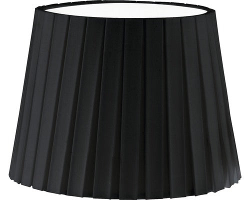 Abajur Textil Vintage E14 Ø245 Mm, 170 Mm, Negru Cu Pliuri