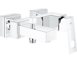 Baterie cada Grohe Eurocube, monocomanda, 1/2'', montare perete, cartus ceramic, limitator debit, aerator, protectie reflux, crom