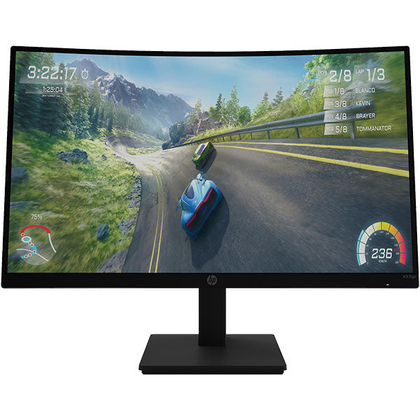 Monitor Gaming HP X27c, 27", Full HD, VA, 165Hz, HDMI, DisplayPort, FreeSync, 3000:1, 1ms