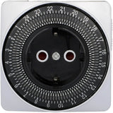 Priza programabila mecanic 24 ore, Silver-Line, Unitec, 3680 W