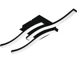 Plafoniera Cabezas-e 5, 8w 2130 Lumeni, Metal/negru