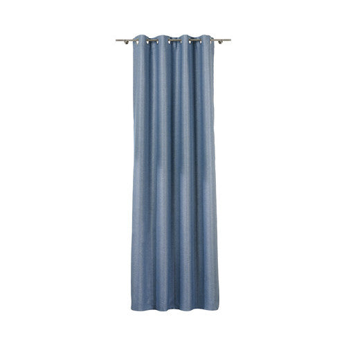 Draperie cu inele Ametist, albastru, efect umbrire, 140x260 cm