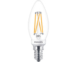 Bec Led Variabil Philips E14 3, 4w 470 Lumeni, Glob Clar Lumanare, Lumina Calda