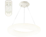 Pendul Cu Led Integrat Cloud Xl 40w 4000 Lumeni, Plastic Alb, Cu Telecomanda