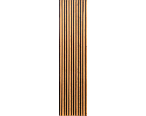 Panou Riflaj Decorativ Estetica Stejar Masiv Natur 3,4x60x250 Cm