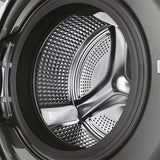 Masina de spalat rufe cu uscator Slim Haier HWD80-B14959S8U1S, 8 kg spalare, 5 kg uscare, 1400 rpm, Clasa A, Motor Direct Motion, Wi-Fi, iRefresh, ABT, Pillow Drum, Dual Spray, Antracit