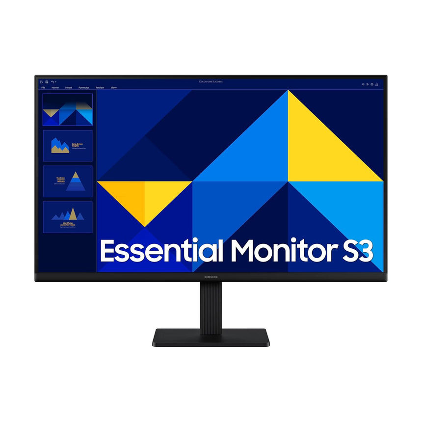 Monitor LED IPS Samsung Essential S3 S30GD 27", FHD (1920 x 1080), 100Hz, 5ms, interfata HDMI/D-Sub, mod Eye Saver & Flicker Free, VESA, Negru