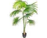 Pom Artificial Washingtonia In Ghiveci H 150 Cm Verde