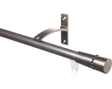 Galerie Simpla Aluminiu, Prindere De Perete, Ø 20 Mm Inox 100 Cm - Capat Royal