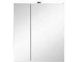 Dulap Baie cu Oglinda Karla, 2 Usi, Iluminare LED, PAL, 60x75 cm, Stejar Deschis