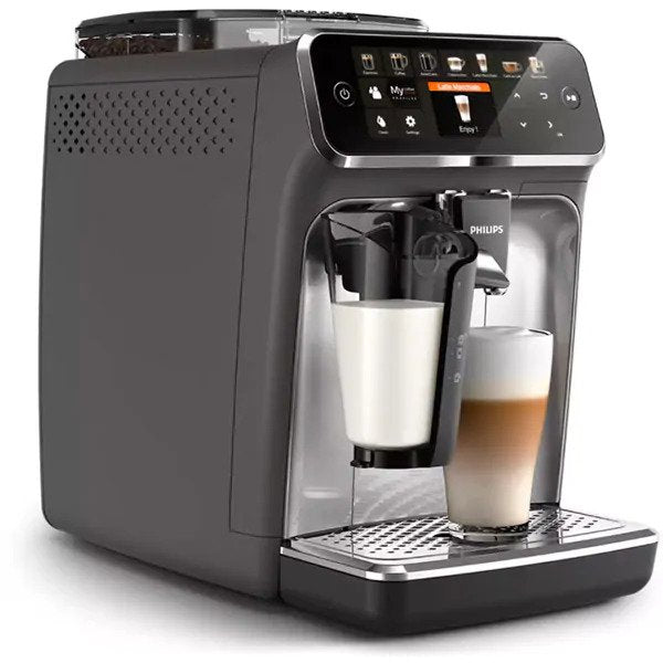 Espressor automat Philips LatteGo Seria 5400 EP5444/70, 1.8l, 1500W, 15 bar, Gri-Argintiu