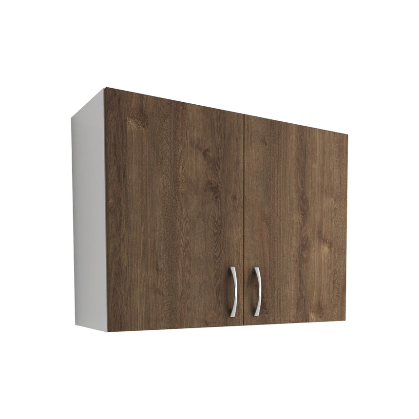 Corp Superior haaus Karo, 2 Usi, Stejar Bronz/Alb, 80 x 30 x 60 cm