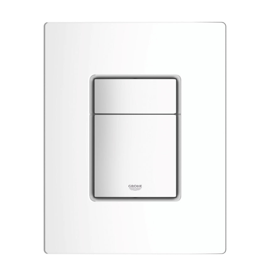 Placa de actionare Grohe Skate Cosmopolitan, actionare cu dubla spalare, ABS, EcoJoy, alb