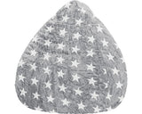 Fotoliu Puf Beanbag Sitting Point Fluffy Stars Xl Gri 70x110 Cm