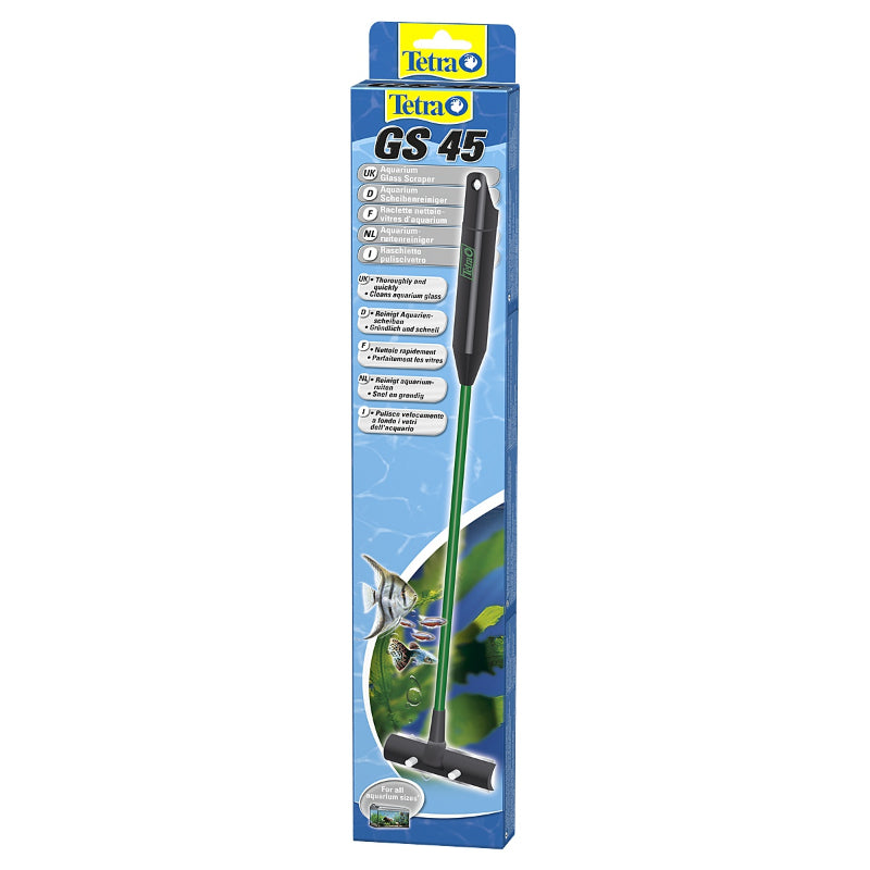 Racleta pentru curatarea acvariului, Tetra, 45 cm, Negru/verde