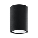 Spot rotund Sollux Lighting LAGOS, metal, negru, 10cm, set fara bec inclus
